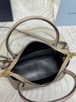 PRADA 25S SMALL BAG 23 IN TAUPE CALFSKIN GOLD HARDWARE - Image 5