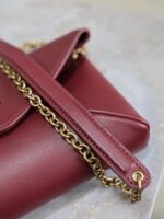 YSL 25S CALYPSO MINI 19 IN BURGUNDY CALFSKIN GOLD HARDWARE - Image 6