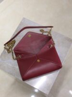 YSL 25S CALYPSO MINI 19 IN BURGUNDY CALFSKIN GOLD HARDWARE - Image 13