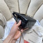 CHANEL 26S MINI KELLY BAG 19 IN BLACK CALFSKIN - Image 4