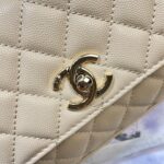 CHANEL 26S COCO HANDLE BAG 32 IN BEIGE CAVIAR CALFSKIN - Image 5