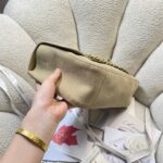 CHANEL 26S CLASSIC FLAP 33 IN BEIGE SUEDE - Image 4