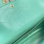 CHANEL 26S CLASSIC FLAP 33 IN MINT GREEN SUEDE - Image 7