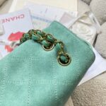 CHANEL 26S CLASSIC FLAP 33 IN MINT GREEN SUEDE - Image 3