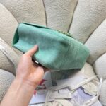 CHANEL 26S CLASSIC FLAP 33 IN MINT GREEN SUEDE - Image 15