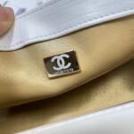 CHANEL 26S FLAP BAG 20 IN WHITE LAMBSKIN - Image 16