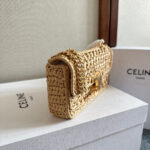 TRIOMPHE 20 IN BEIGE RAFFIA GOLD HARDWARE - Image 11