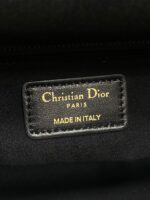 DIOR 25S MEDIUM LADY BAG 24 IN BLACK CALFSKIN GOLD HARDWARE - Image 18
