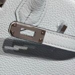 HERMES 25S MEDIUM BIRKIN 25 IN CLOUD BLUE CALFSKIN SILVER HARDWARE - Image 5