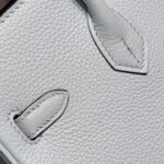 HERMES 25S MEDIUM BIRKIN 25 IN CLOUD BLUE CALFSKIN SILVER HARDWARE - Image 7