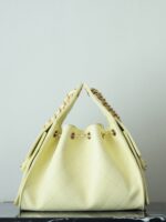 CHANEL 25S HOBO BAG 30 CM IN PASTEL YELLOW LAMBSKIN WITH GOLD HARDWARE - Image 14