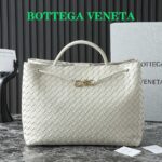 BOTTEGA VENETA 25S LARGE ANDIAMO 42 IN IVORY CALFSKIN GOLD HARDWARE - Image 10