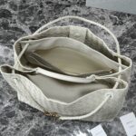 BOTTEGA VENETA 25S LARGE ANDIAMO 42 IN IVORY CALFSKIN GOLD HARDWARE - Image 13
