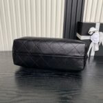 CHANEL 25S HOBO BAG 36 IN BROWN SUEDE AND BLACK CALFSKIN WITH GOLD HARDWARE - Image 16