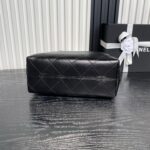 CHANEL 25S HOBO BAG 33 IN BROWN SUEDE AND BLACK CALFSKIN WITH GOLD HARDWARE - Image 8