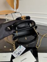 KELLY SHOPPING BAG 19 IN BLACK CALFSKIN GOLD HARDWARE - Image 17