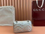 MARMONT MEDIUM SHOUDER BAG 23 IN SILVER PATENT CALFSKIN - Image 4