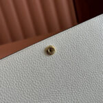 SOFTBIT CONTINENTAL WALLET 19 IN WHITE GRAINY CALFSKIN GOLD HARDWARE - Image 16