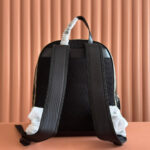 EMBOSSED BACKPACK 40 IN BEIGE AND DARK BROWN CALFSKIN - Image 2