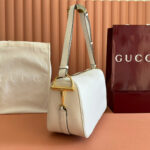 GUCCI 26S SHOULDER BAG 38 IN WHITE CALFSKIN - Image 3