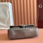 GUCCI 26S GG MARMONT BAG 26 IN WARM GRAY BROWN LAMBSKIN - Image 3