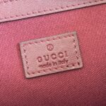 GUCCI 26S GG EMBLEM BUCKET BAG 25 IN DARK RED COATED FABRIC - Image 17
