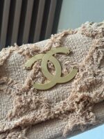 CHANEL 25S FLAP BAG 27 IN BEIGE FABRIC - Image 4