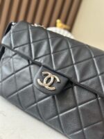 CHANEL 25S SHOULDER BAG 34 IN BLACK CAVIAR WITH SILVER HARDWARE - Image 11
