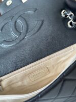 CHANEL 25S SHOULDER BAG 34 IN BLACK CAVIAR WITH SILVER HARDWARE - Image 15