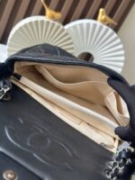 CHANEL 25S SHOULDER BAG 34 IN BLACK CAVIAR WITH SILVER HARDWARE - Image 8