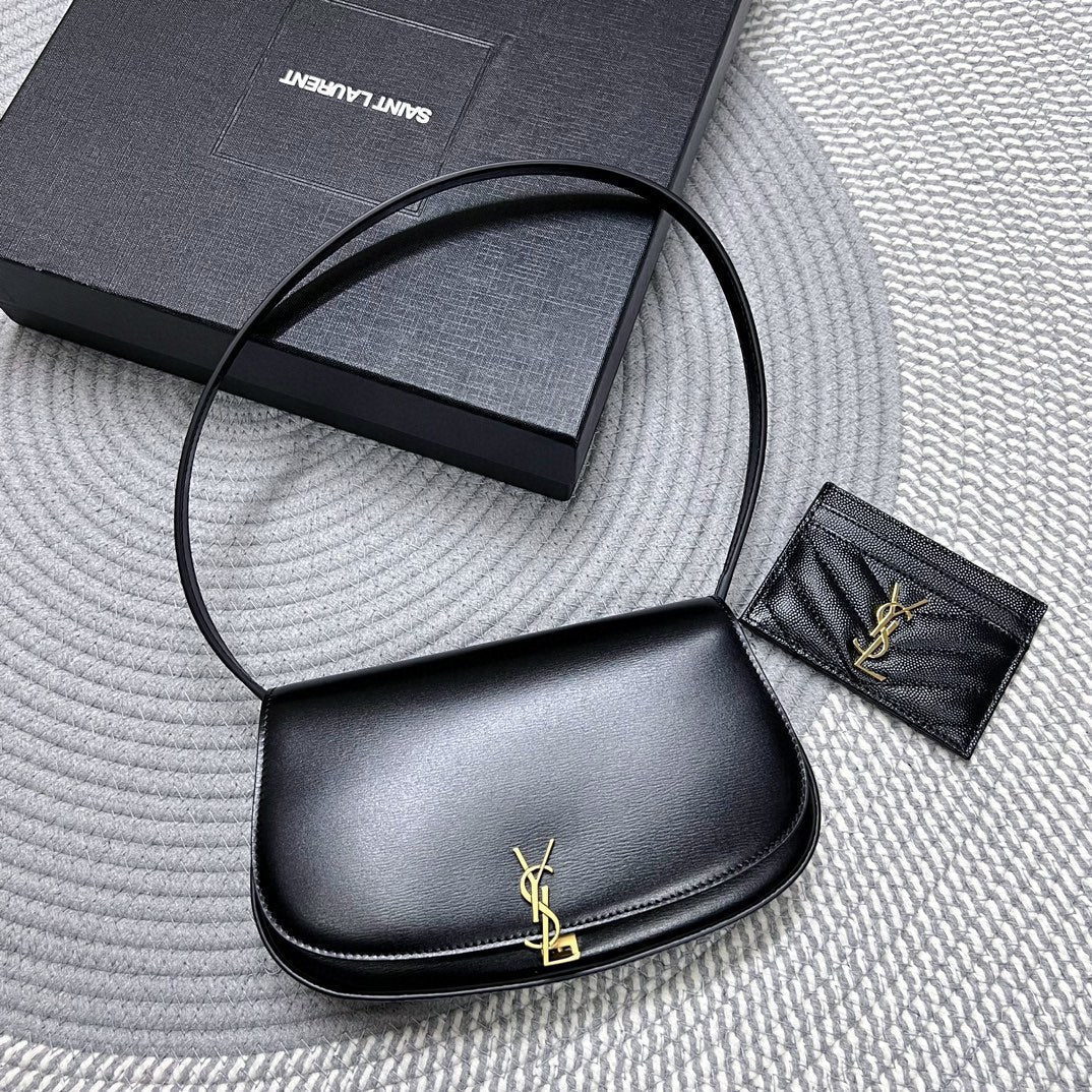 img_af8f39e8_20240401_i1711980628_4928_2_jpg VOLTAIRE IN BOX 21 IN BLACK CALFSKIN GOLD LOGO - Image 1