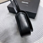 VOLTAIRE IN BOX 21 IN BLACK CALFSKIN GOLD LOGO - Image 8