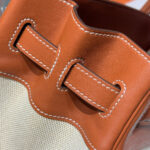 HM BIRKIN 30CM IN VEAU BARENIA SWIFT CALFSKIN ERCU TOILE CANVAS - Image 13