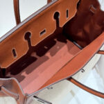 HM BIRKIN 30CM IN VEAU BARENIA SWIFT CALFSKIN ERCU TOILE CANVAS - Image 15