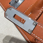 HM BIRKIN 30CM IN VEAU BARENIA SWIFT CALFSKIN ERCU TOILE CANVAS - Image 8