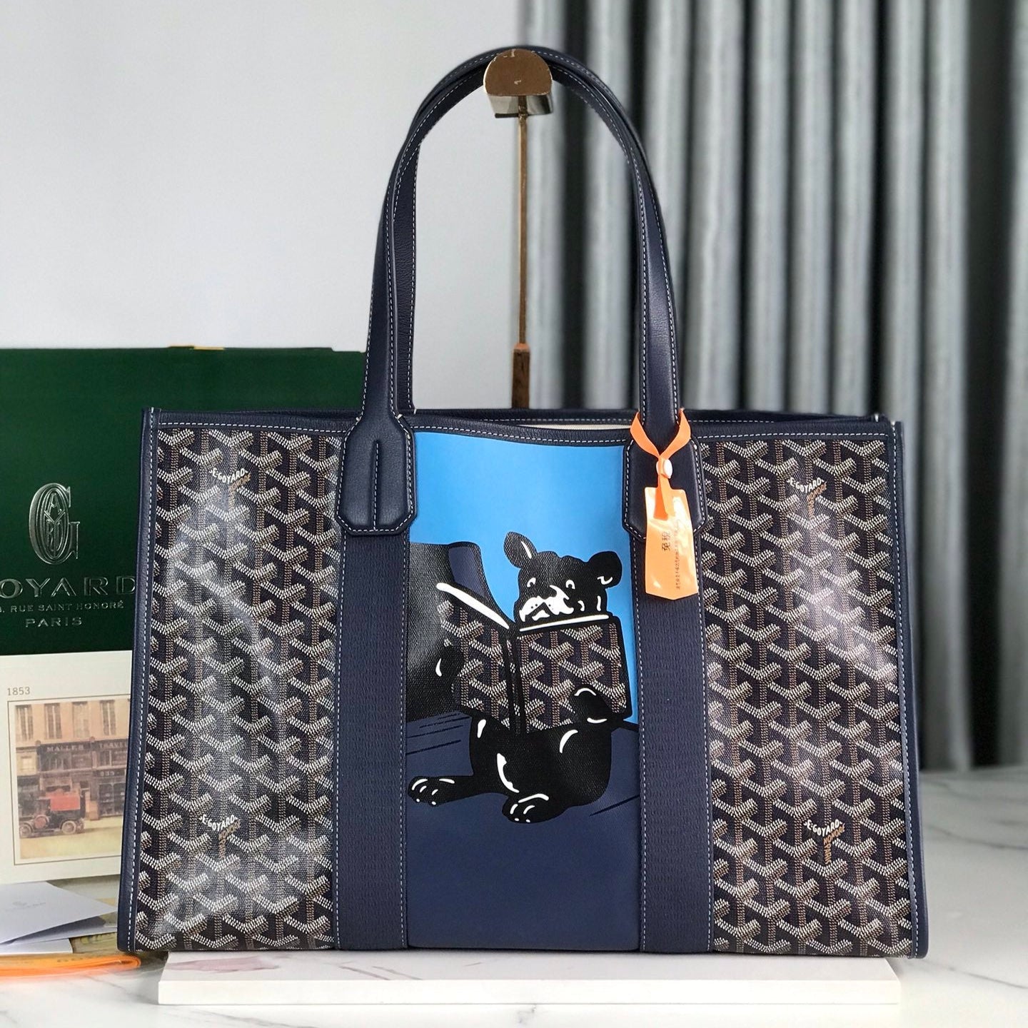 img_b9b112cf_20240529_i1716969753_9528_0_jpg GOYA VILLETTE TOTE 45 IN NAVY BLUE GOYARDINE CANVAS - Image 1