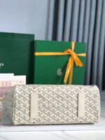 ROUETTE SOUPLE BAG 30 IN WHITE GOYARDINE CANVAS AND CALFSKIN - Image 12
