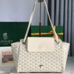 ROUETTE SOUPLE BAG 30 IN WHITE GOYARDINE CANVAS AND CALFSKIN - Image 10