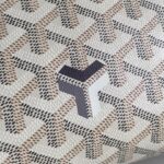 ROUETTE SOUPLE BAG 30 IN WHITE GOYARDINE CANVAS AND CALFSKIN - Image 16