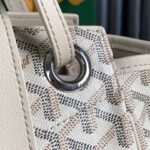 ROUETTE SOUPLE BAG 30 IN WHITE GOYARDINE CANVAS AND CALFSKIN - Image 18