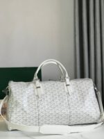 BOSTON 50 BAG IN WHITE GOYARDINE CANVAS AND CALFSKIN TRIM - Image 2