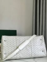 BOSTON 50 BAG IN WHITE GOYARDINE CANVAS AND CALFSKIN TRIM - Image 8