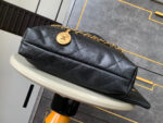 CHANEL BAG 25S 37 CM IN BLACK LAMBSKIN WITH GOLD HARDWARE - Image 14