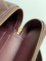 CHANEL 25S VANITY BAG 19.5 CM IN BURGUNDY BROWN LAMBSKIN - Image 8
