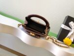 CHANEL 25S MINI KELLY BAG 19 IN BROWN METALLIC LAMBSKIN WITH GOLD HARDWARE - Image 16