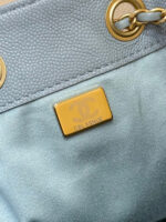 CHANEL 25S HOBO BAG 30 IN LIGHT BLUE CAVIAR WITH GOLD HARDWARE - Image 18