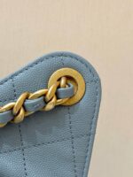 CHANEL 25S HOBO BAG 30 IN LIGHT BLUE CAVIAR WITH GOLD HARDWARE - Image 11