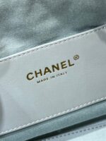 CHANEL 25S HOBO BAG 30 IN LIGHT BLUE CAVIAR WITH GOLD HARDWARE - Image 7