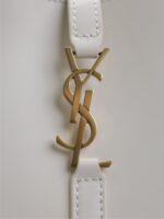 LE 5 À 7 PHONE BAG 18 IN WHITE CALFSKIN - Image 5