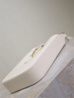 LE 5 À 7 PHONE BAG 18 IN WHITE CALFSKIN - Image 13